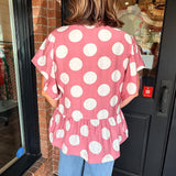 Kristi Polka Dot Top