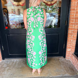 Trina Floral Tie-Back Midi Dress