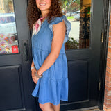 Reyna Ruffle Tiered Mini Dress