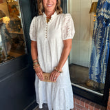 Sonja Eyelet Midi Dress