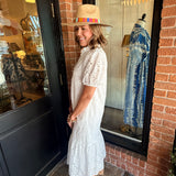 Sonja Eyelet Midi Dress