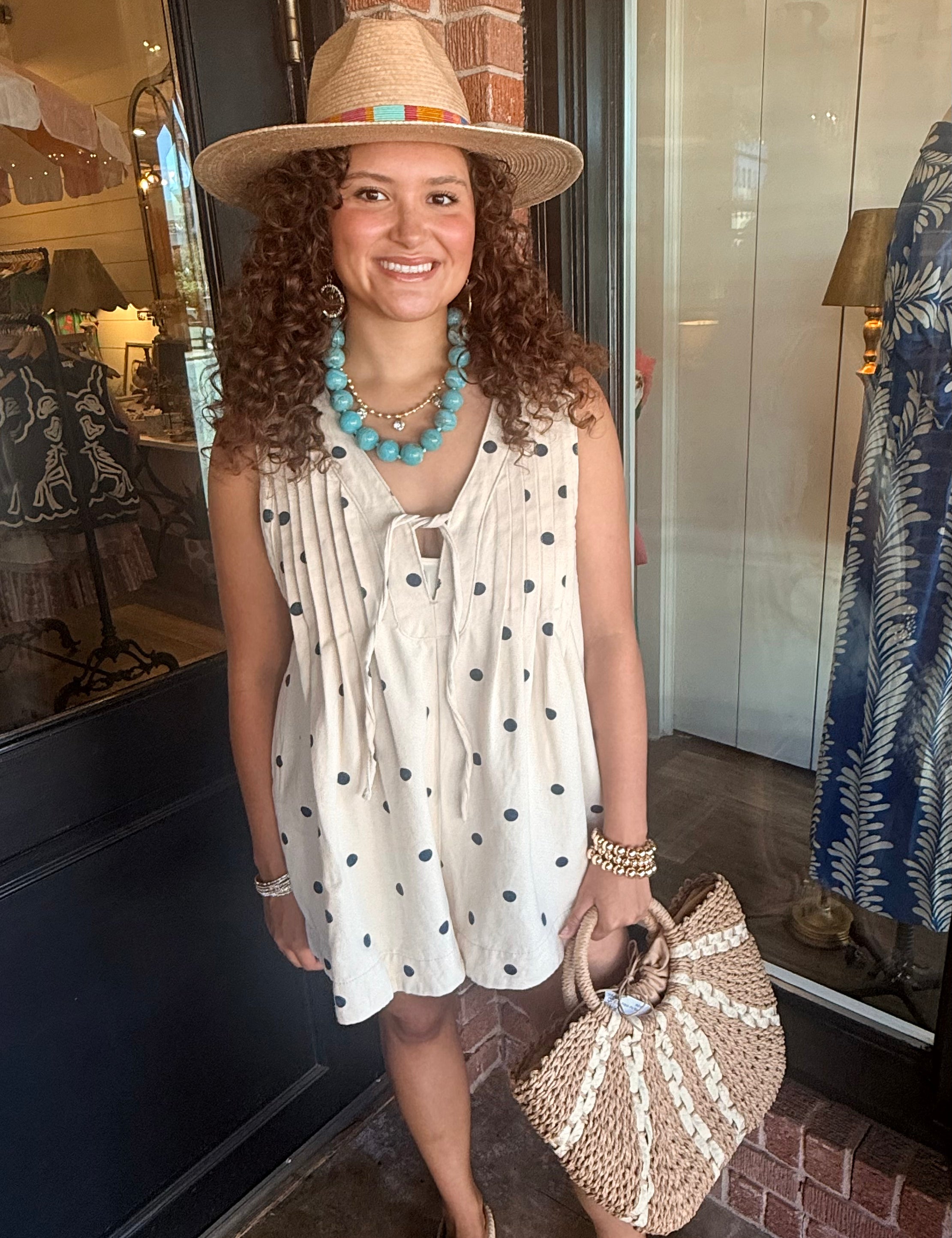 Pamela Polka Dot Romper