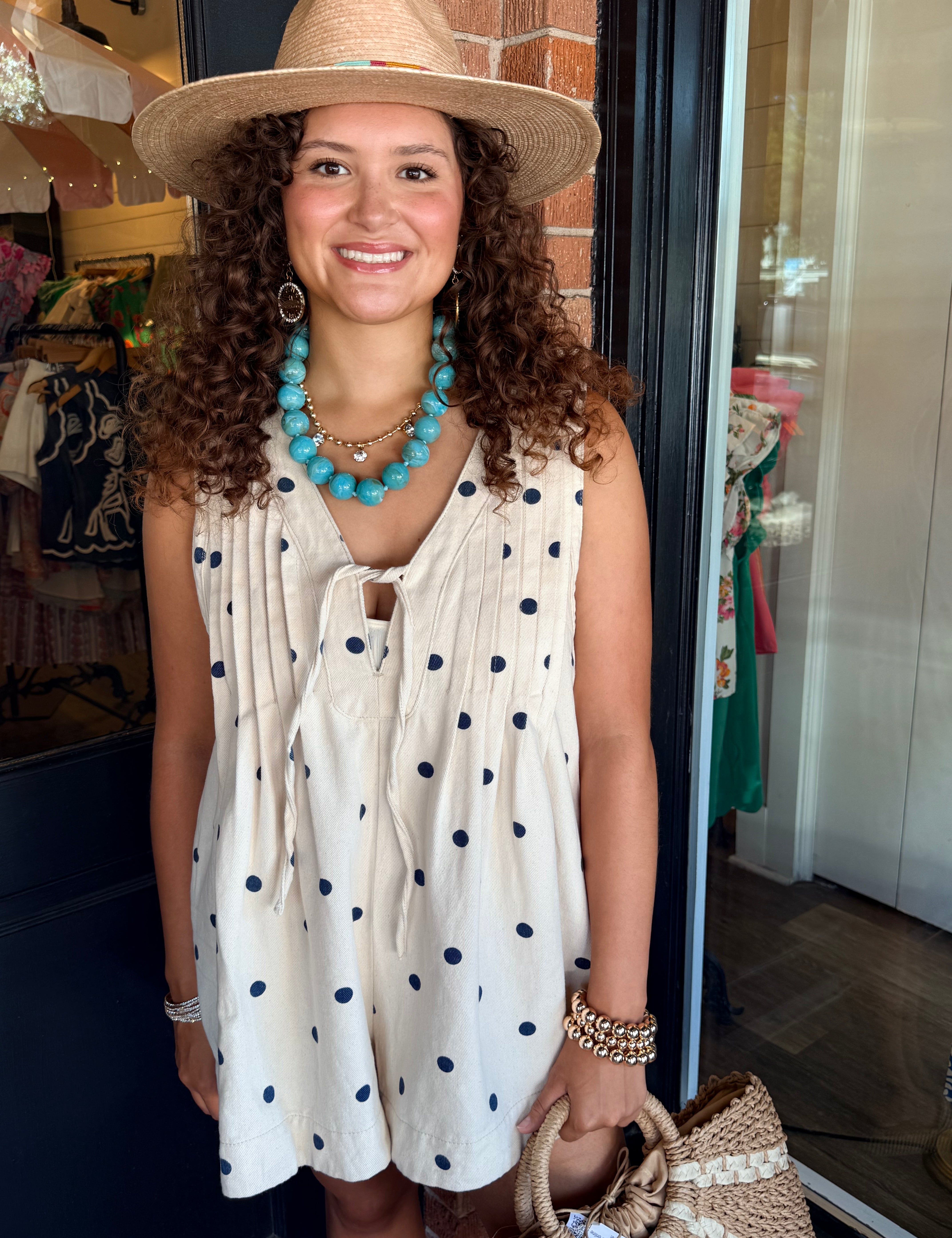Pamela Polka Dot Romper