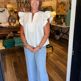 Dinah Flutter Top