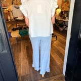 Debra Ruffle Wide Leg Pants