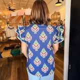 Bernadette Boho Floral Top