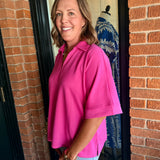Gabbie V-Neck Collared Top