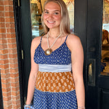 Giselle Patterned Tiered Maxi Dress