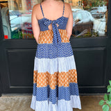 Giselle Patterned Tiered Maxi Dress