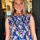 Anne Tiger Button Dress