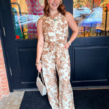 Kimmie Paisley Zip Front Jumpsuit