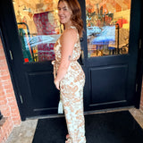 Kimmie Paisley Zip Front Jumpsuit