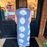 Esmeralda Geometric Midi Dress
