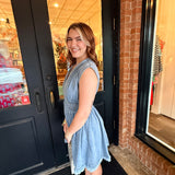 Veronica Sleeveless Denim Mini Dress