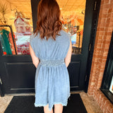 Veronica Sleeveless Denim Mini Dress