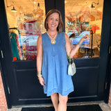 Alicia Denim A-Line Dress