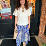 Mary Scalloped Hem Textured Blouse