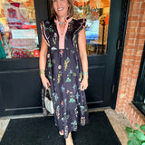 Kellianne Tiered Ruffle Midi Dress
