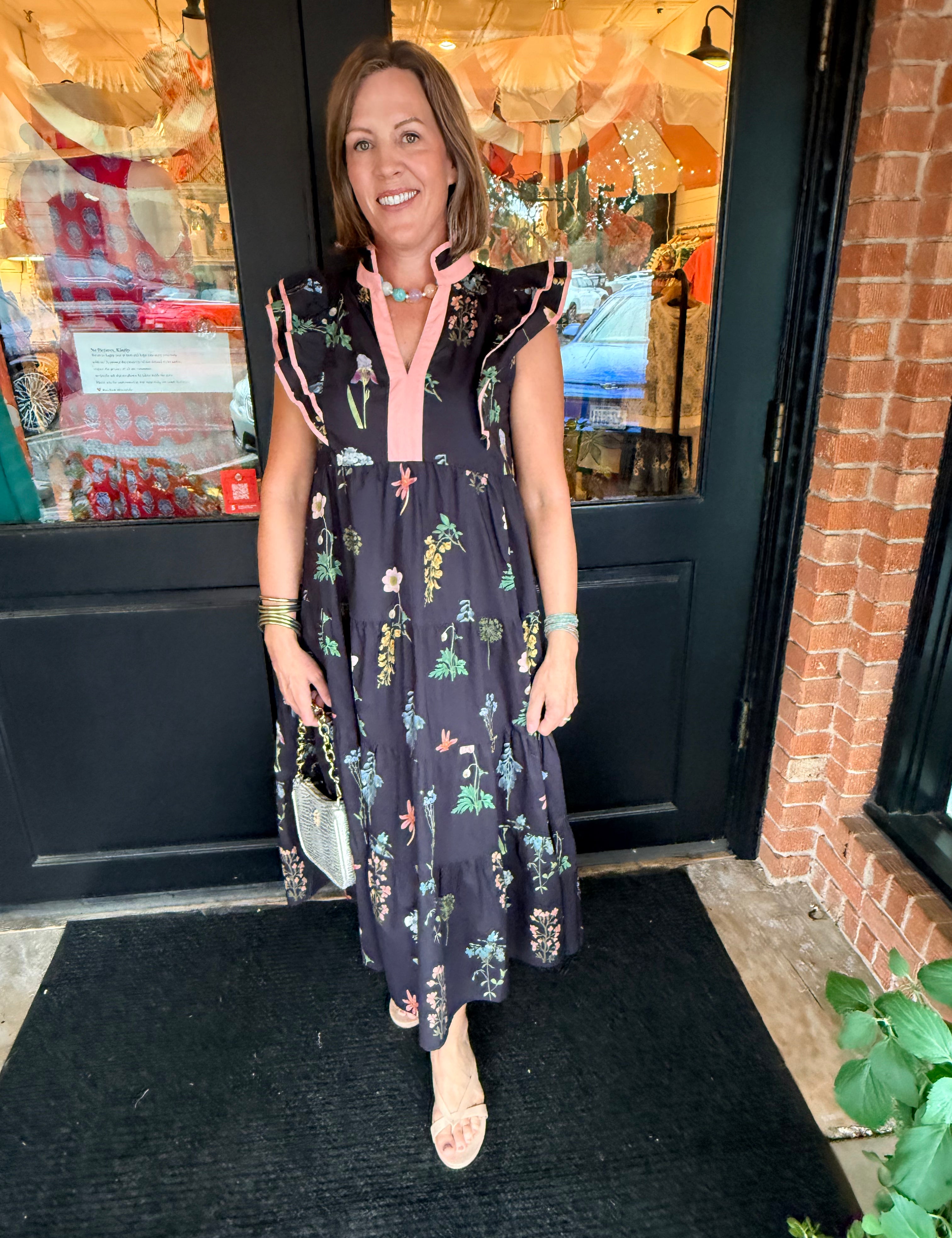 Kellianne Tiered Ruffle Midi Dress