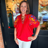Emily Embroidered Top