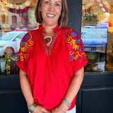 Emily Embroidered Top