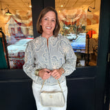 Carla Floral Embroidered Top