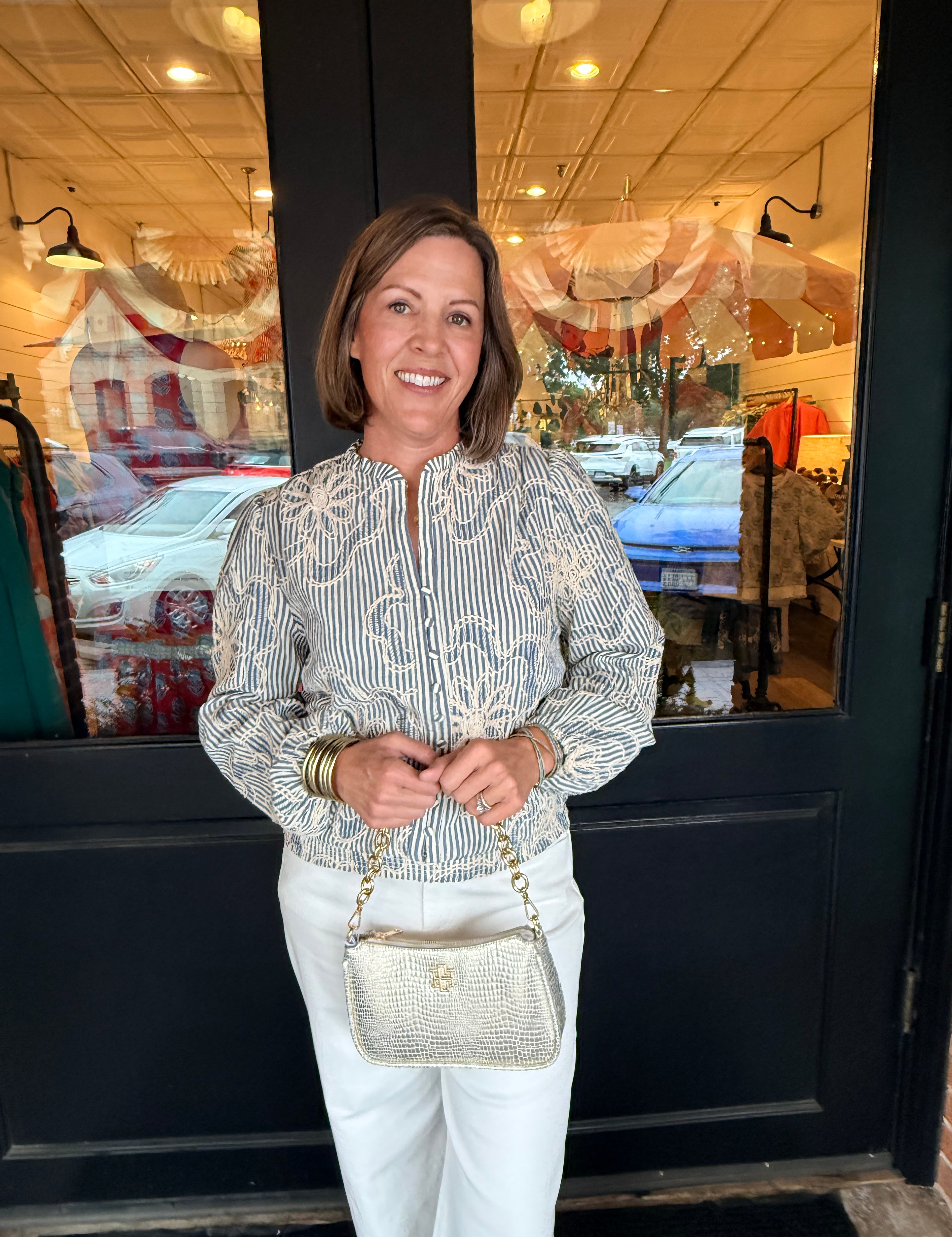 Carla Floral Embroidered Top