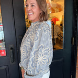 Carla Floral Embroidered Top