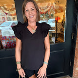 Farrah V-Neck Textured Top