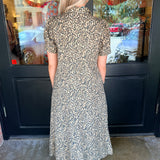 Riley Animal Print Midi Dress