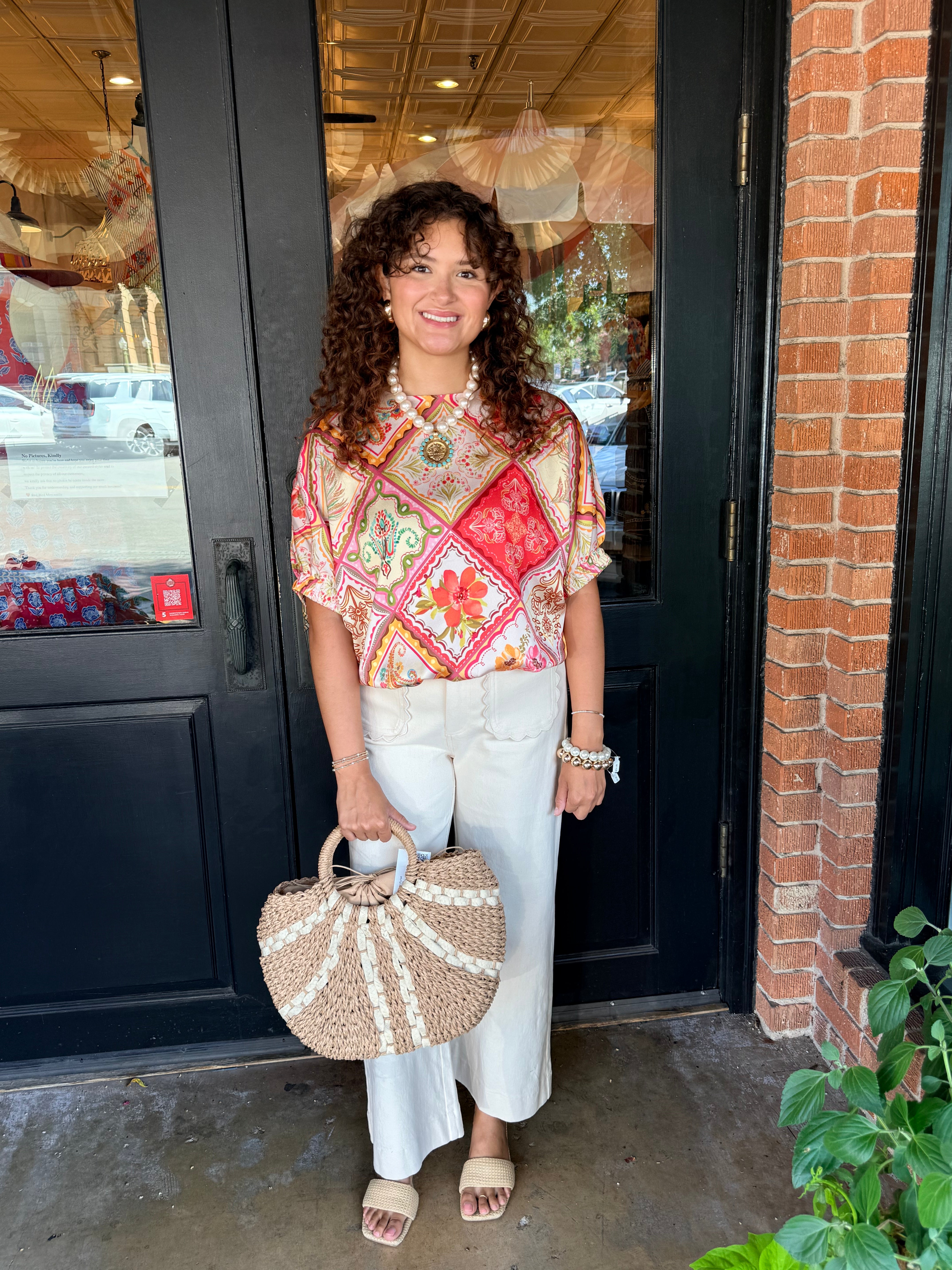 Cecile Cinched Waist Top