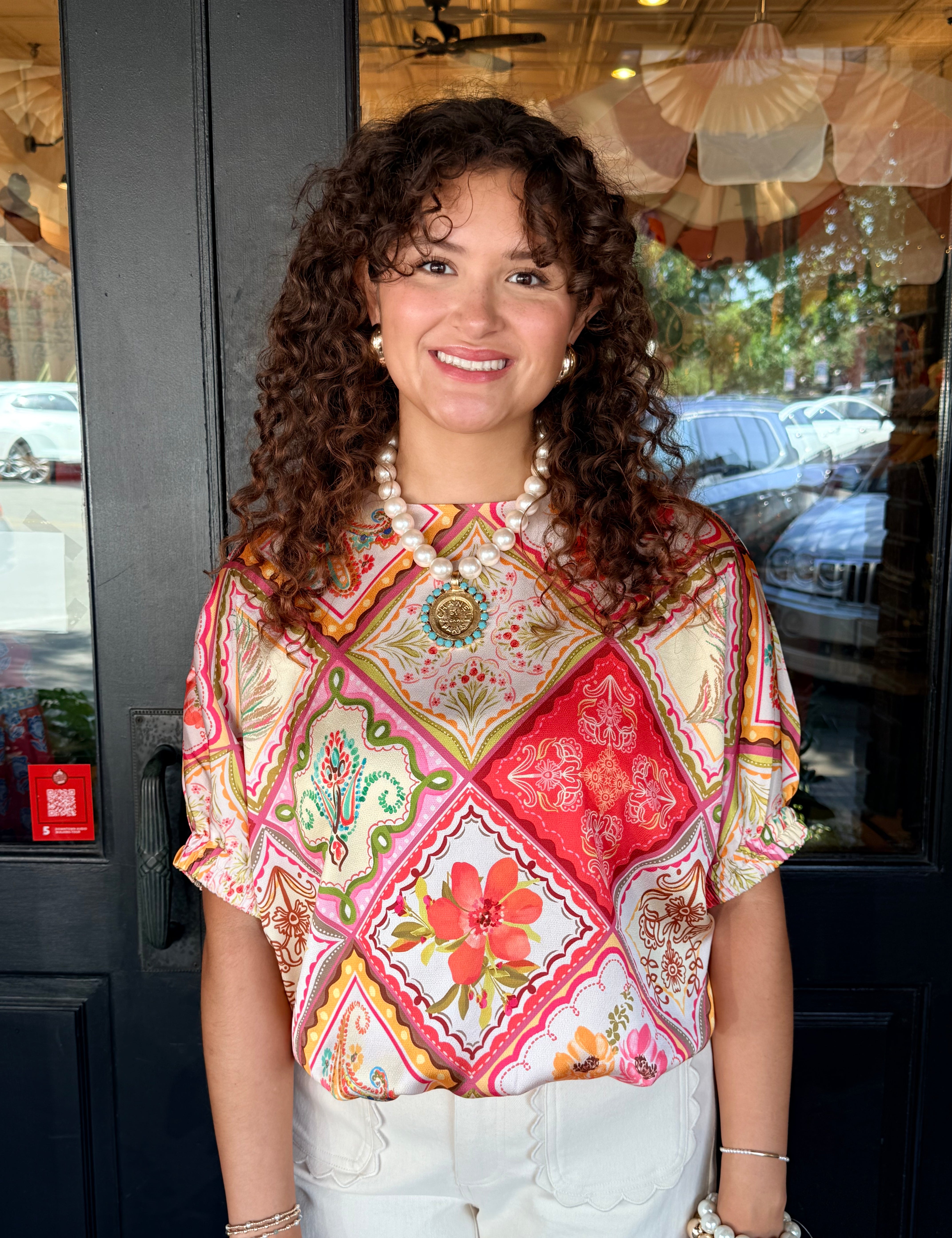 Cecile Cinched Waist Top
