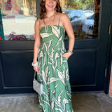 Lisa Leaf Maxi Dress