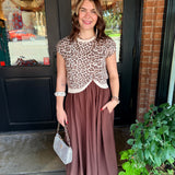 Eliza Leopard Midi Dress Set