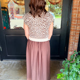Eliza Leopard Midi Dress Set