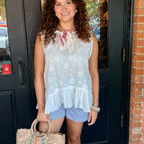 Alia Embroidered Top