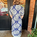 Lynette Geo Floral Midi Dress