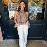 Betina Stripe Halter Top