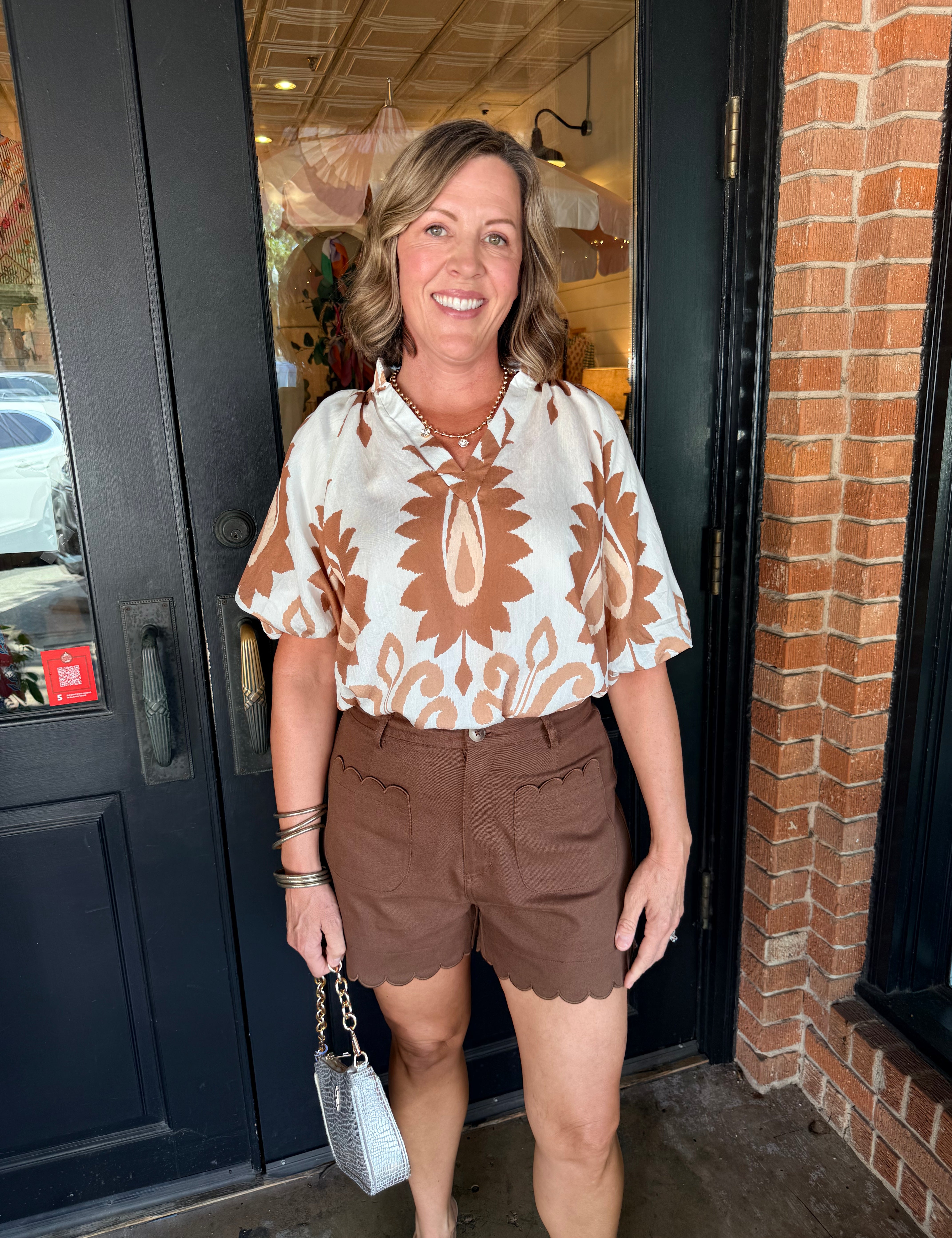 Kylie Scalloped Shorts