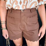 Kylie Scalloped Shorts