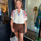 Emily Embroidered Top