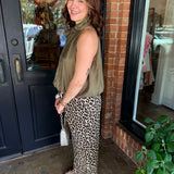 Kyla Leopard Wide Leg Pants