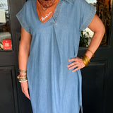 Stella Stone Wash Midi Dress