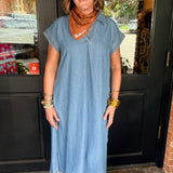 Stella Stone Wash Midi Dress