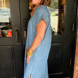 Stella Stone Wash Midi Dress