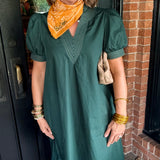 Cecilia Solid Midi Dress