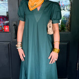 Cecilia Solid Midi Dress
