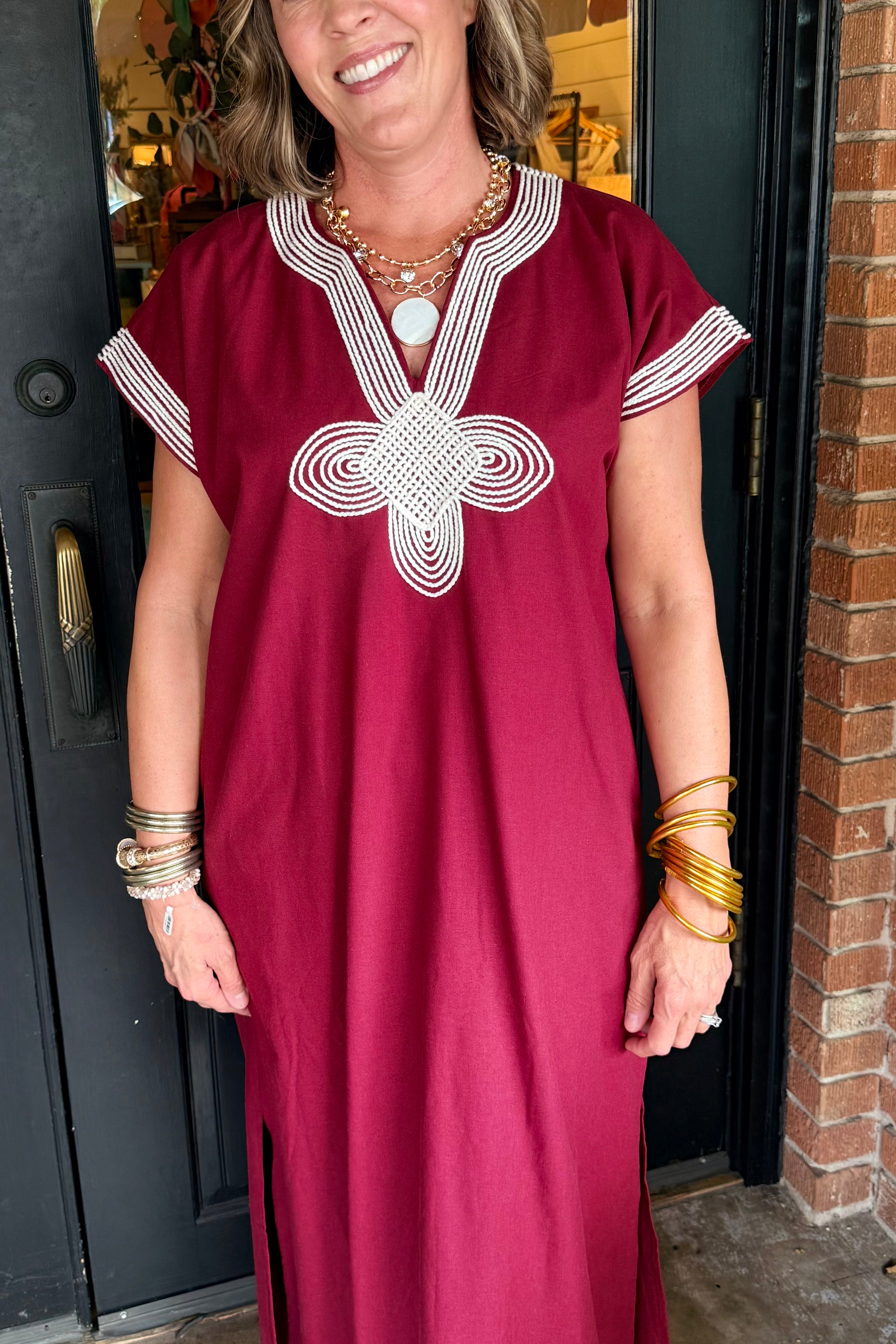 Tracey Solid Midi Dress