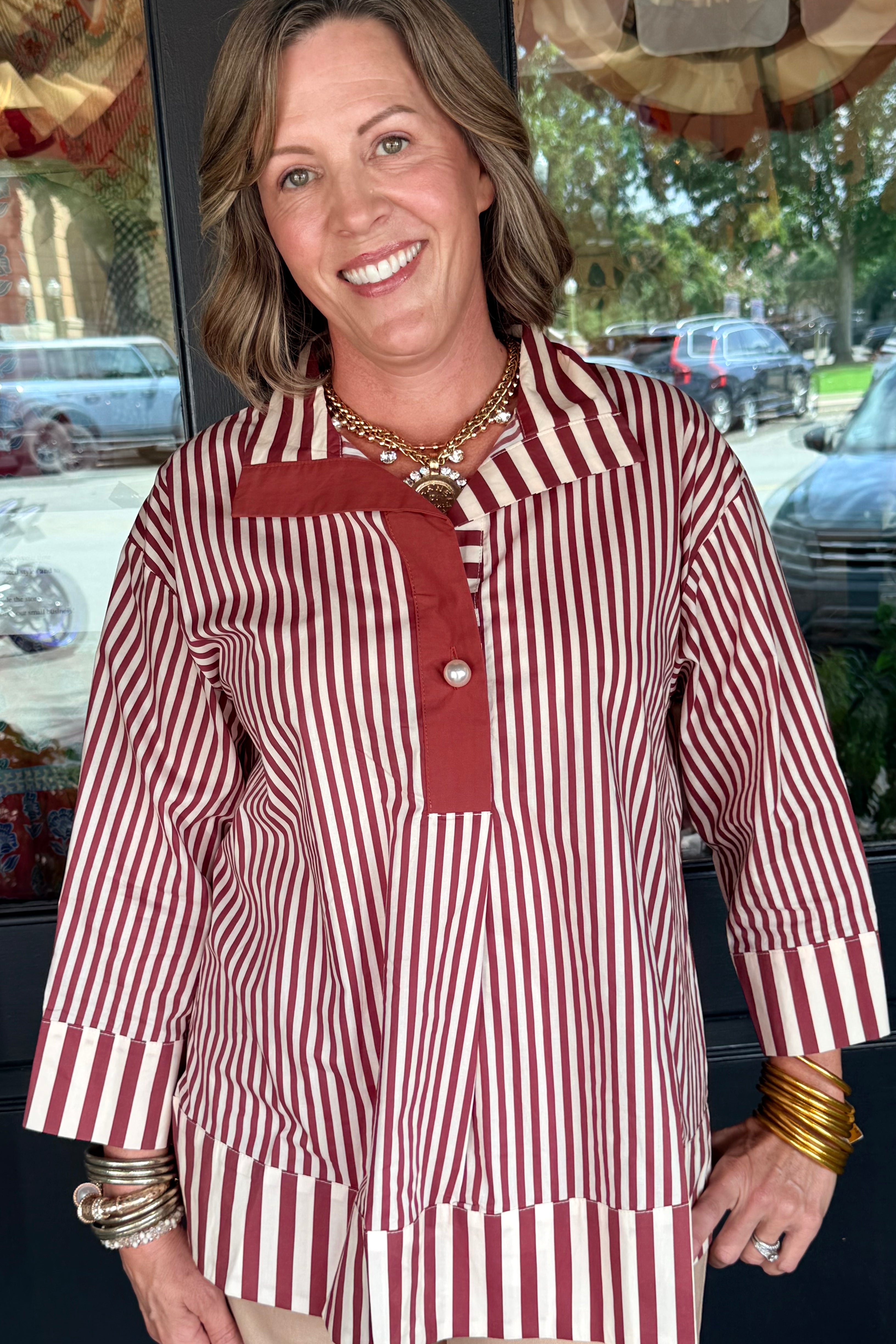 Corrine Striped Top