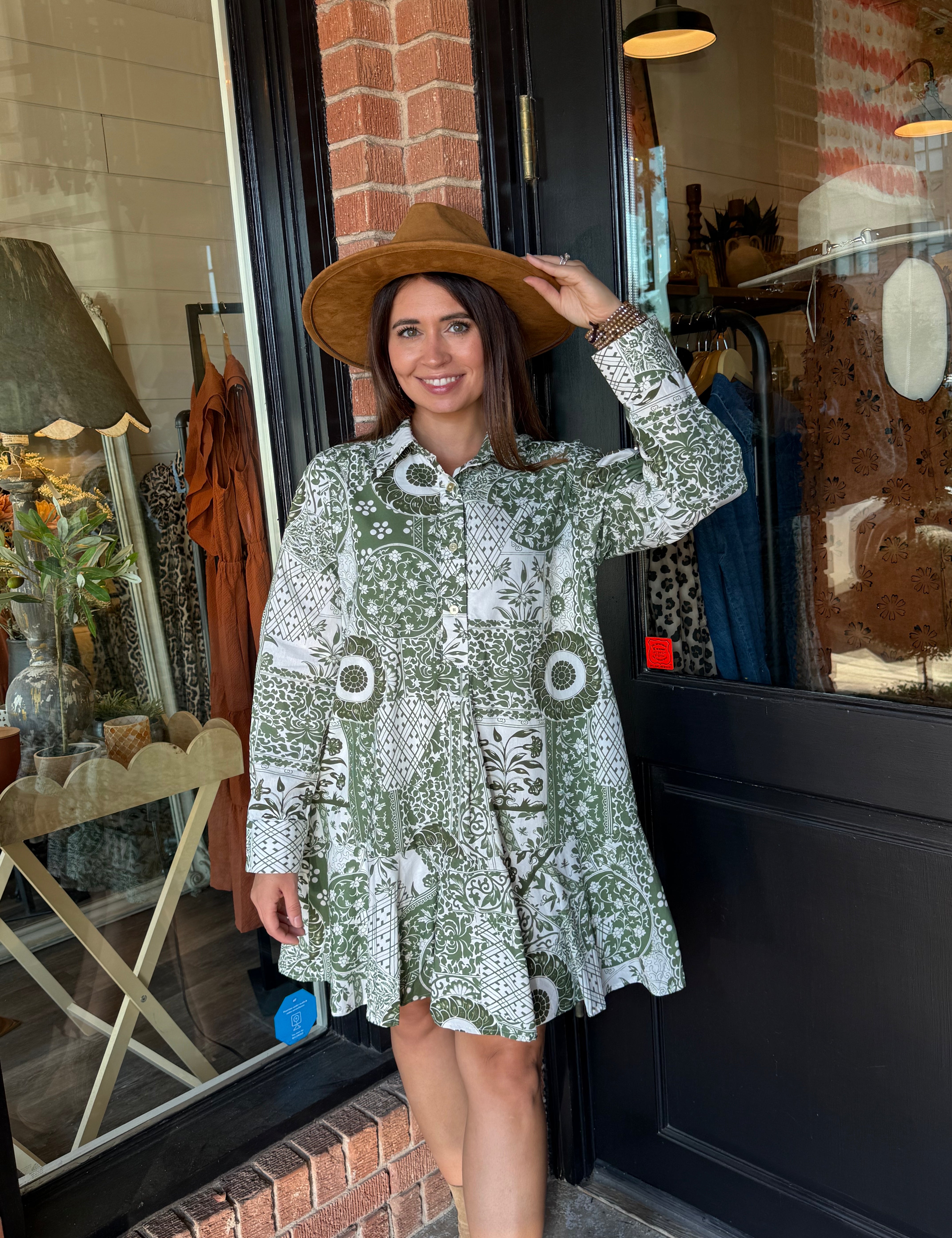Rainy Floral Print Dress